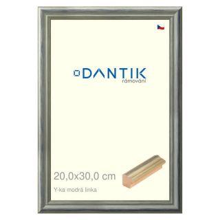 DANTIK rámeček 20x30 | Y-ka modrá linka (Sklo Čiré)