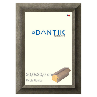 DANTIK rámeček 20x30 | Forgia Piombo (Sklo Čiré)