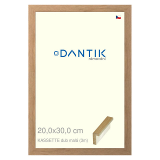 DANTIK rámeček 20x30 | KASSETTE dub malá (Sklo Čiré)