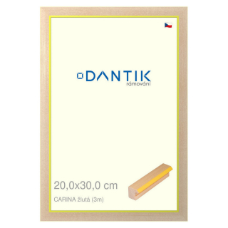DANTIK rámeček 20x30 | CARINA žlutá (Sklo Čiré)
