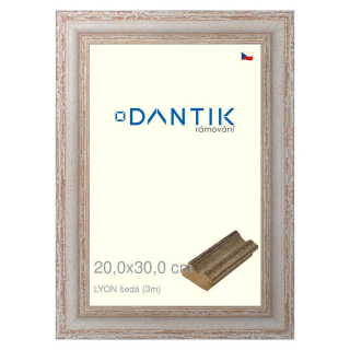 DANTIK rámeček 20x30 | LYON šedá (Sklo Čiré)