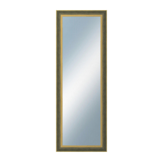 DANTIK Zrcadlo 50x140 ZVRATNÁ zelenozlatá plast