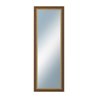 DANTIK Zrcadlo 50x140 ZVRATNÁ červenozlatá plast