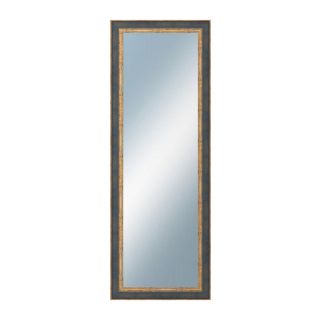 DANTIK Zrcadlo 50x140 ZVRATNÁ modrozlatá plast