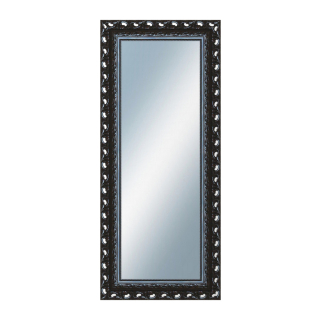 DANTIK Zrcadlo 60x140 ROKOKO černá lesklá