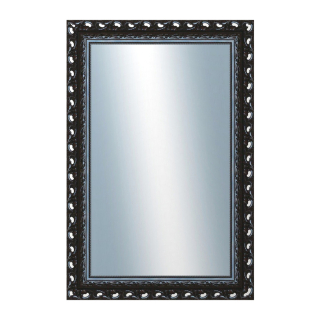 DANTIK Zrcadlo 80x120 ROKOKO černá lesklá
