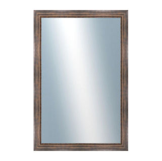 DANTIK Zrcadlo 80x120 TRITON široký měď antik