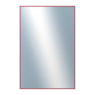 DANTIK Zrcadlo 80x120 | Hliníkový profil 02 | červená m.