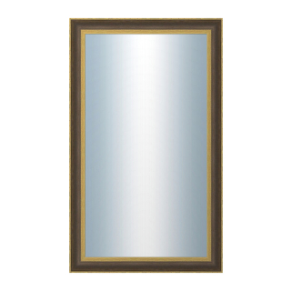 DANTIK Zrcadlo 60x100 ZVRATNÁ černozlatá plast