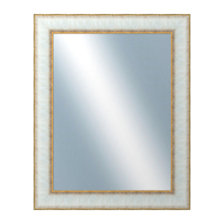DANTIK Zrcadlo 40x50 |METAL bílozlatá,