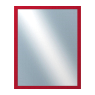 DANTIK Zrcadlo 40x50 PERLA červená lesklá vysoká