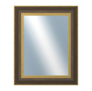 DANTIK Zrcadlo 40x50 ZVRATNÁ černozlatá plast