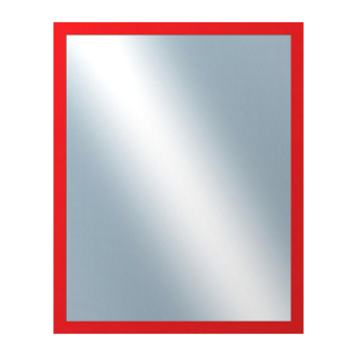 DANTIK Zrcadlo 40x50 PASTELKA červená rovná