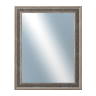 DANTIK Zrcadlo 40x50 TOOTH malá stříbrno černá