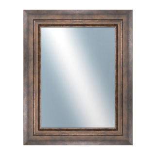 DANTIK Zrcadlo 40x50 TRITON široký měď antik