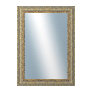 DANTIK Zrcadlo 50x70 ZVRATNÁ bílozlatá plast