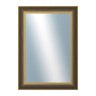 DANTIK Zrcadlo 50x70 ZVRATNÁ černozlatá plast