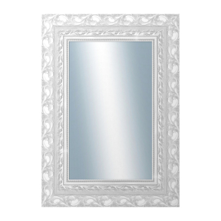 DANTIK Zrcadlo 50x70 ROKOKO stříbrná házená