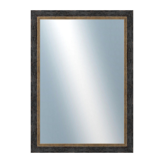 DANTIK Zrcadlo 50x70 CARRARA hnědočerná