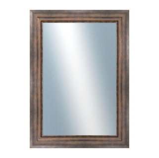 DANTIK Zrcadlo 50x70 TRITON široký měď antik