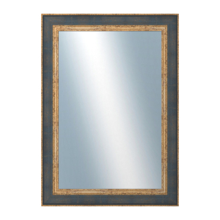 DANTIK Zrcadlo 50x70 ZVRATNÁ modrozlatá plast