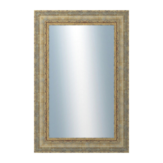 DANTIK Zrcadlo 40x60 ZVRATNÁ bílozlatá plast