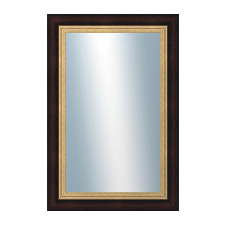 DANTIK Zrcadlo 40x60 | SCALA hnědá