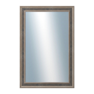 DANTIK Zrcadlo 40x60 TOOTH malá stříbrno černá