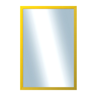 DANTIK Zrcadlo 40x60 PASTELKA žlutá rovná