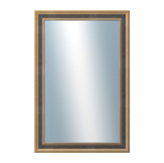 DANTIK Zrcadlo 40x60 TOOTH malá zlato černá