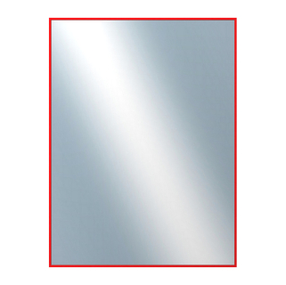 DANTIK Zrcadlo 60x80 Profil 01 | červená