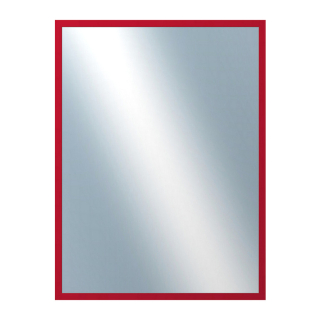 DANTIK Zrcadlo 60x80 PERLA červená lesklá vysoká