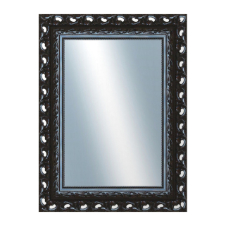 DANTIK Zrcadlo 60x80 ROKOKO černá lesklá