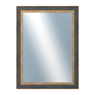 DANTIK Zrcadlo 60x80 ZVRATNÁ modrozlatá plast