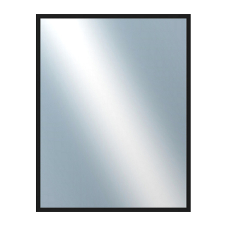 DANTIK Zrcadlo 70x90 PERLA černá lesklá vysoká