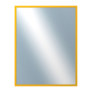 DANTIK Zrcadlo 70x90 PERLA žlutá lesklá vysoká
