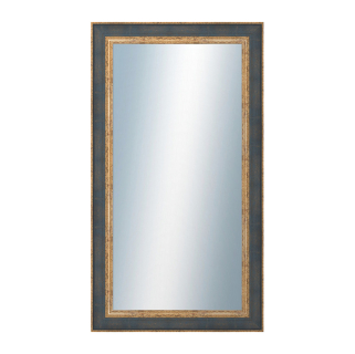 DANTIK Zrcadlo 50x90 ZVRATNÁ modrozlatá plast