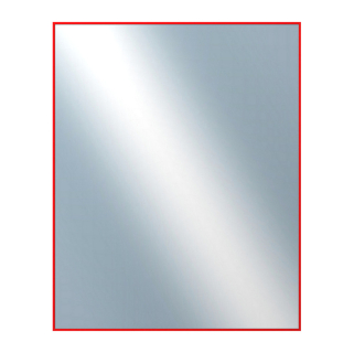 DANTIK Zrcadlo 80x100 Profil 01 | červená