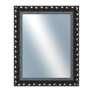 DANTIK Zrcadlo 80x100 ROKOKO černá lesklá