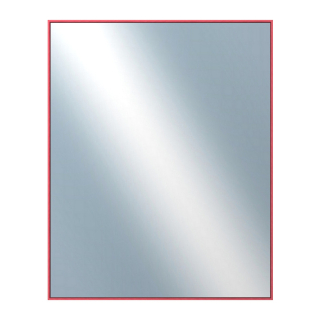 DANTIK Zrcadlo 80x100 | Hliníkový profil 02 | červená m.