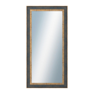 DANTIK Zrcadlo 50x100 ZVRATNÁ modrozlatá plast