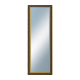 DANTIK Zrcadlo 50x140 ZVRATNÁ černozlatá plast