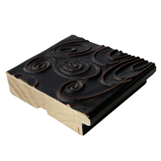 Rámová lišta DANTIK - 2576 | Kytka hnědá