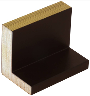 Rámová lišta DANTIK - 2843 | L černé AU hrana vysoké