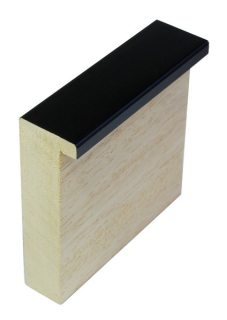 Rámová lišta DANTIK - 2923 | KASSETTE černá vysoká 70 mm