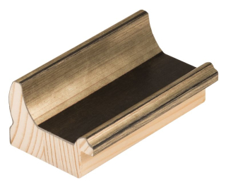 Rámová lišta DANTIK - 3164 | TOOTH malá stříbrno černá