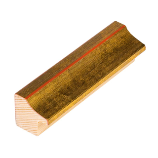 Rámová lišta DANTIK - 3252 | Starozlatá hladká