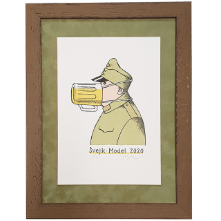 Slíva Jiří - Švejk model2020,19/40 | 33.5x43.5