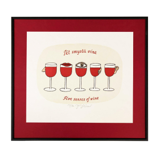 Slíva Jiří - pět smyslů vína | 51.4x46.4