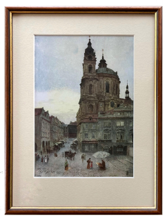 Jansa Václav - Kostel sv. Mikuláše | 27.7x36.3
